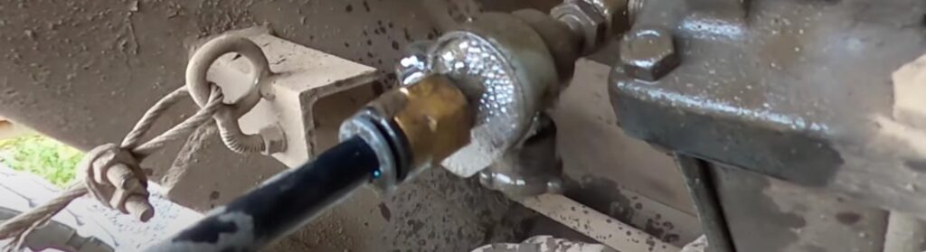 photo of trailer repair trick bubbles find air leaks