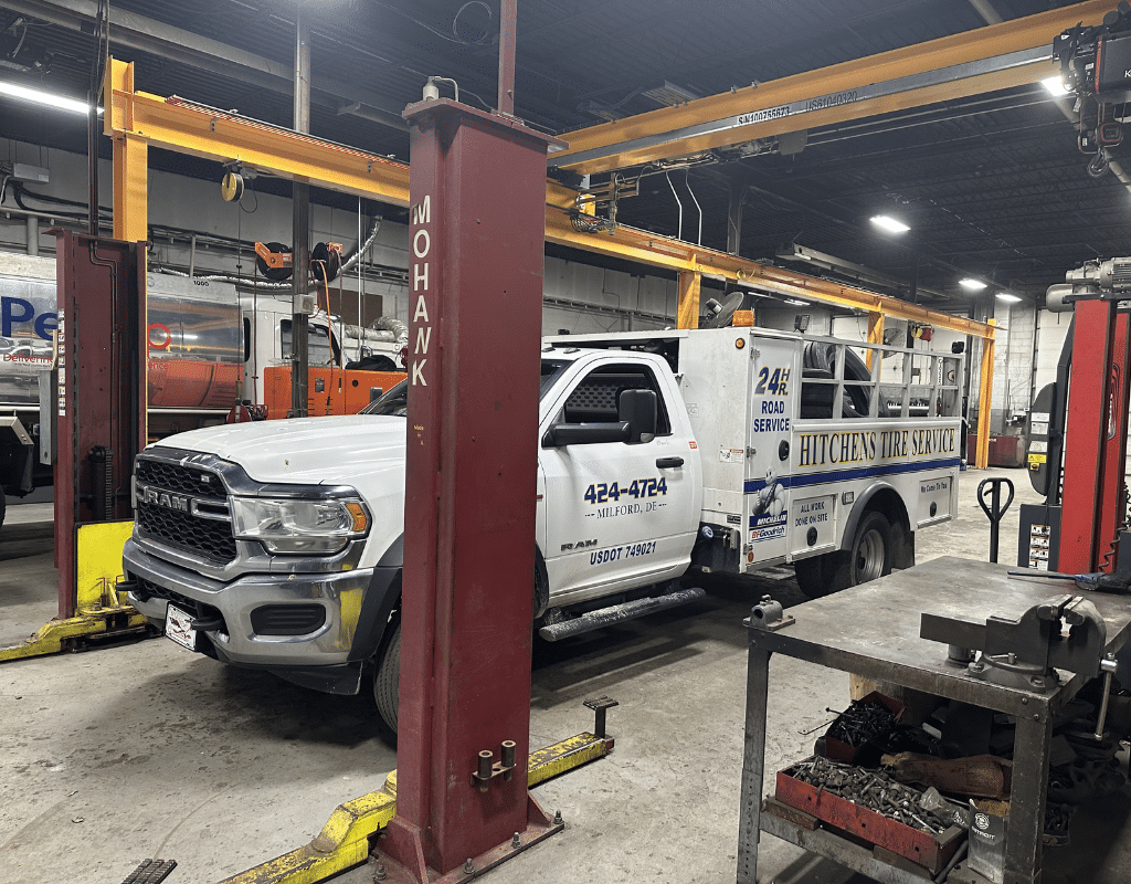 hitchens tire truck at ml truck shop